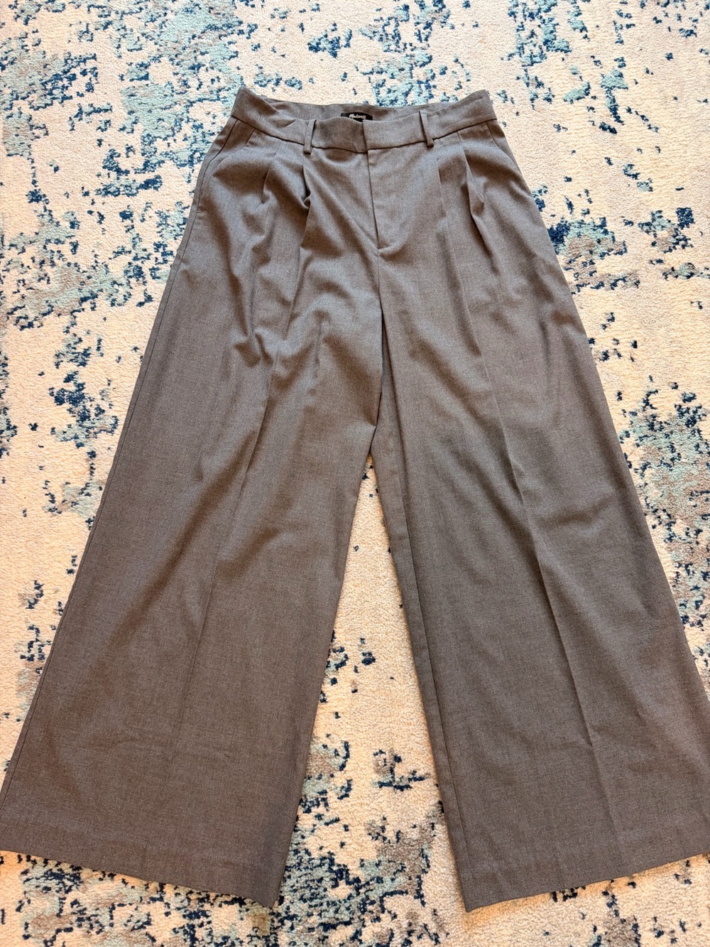 Madewell Super Wide Leg Trousers in Gray - Picture 7 of 11